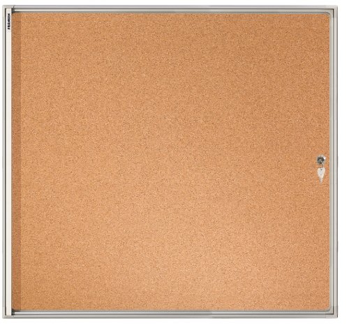 Franken FSKA2 X-tra - Vitrina para 2 documentos A4 (puertas correderas, 51 x 37 x 3,5 cm), color marrón
