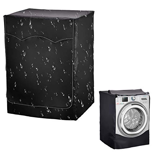 Funda para Lavadora, Cubierta de Lavadora para Proteger el Lavadora contra el Viento, la Lluvia y el Sol (negro) Funda para Lavadora, Cubierta de Lavadora para Proteger el Lavadora contra el Viento, la Lluvia y el Sol (negro)