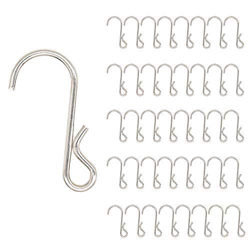 Ganchos en forma de S 40 ganchos de acero inoxidable Ganchos de protección contra la corrosión para el hogar Cocina Cucharas colgantes Sartenes Utensilios Ropa Bolsas Toallas, Pesca, Plata Ganchos en forma de S 40 ganchos de acero inoxidable Ganchos de protección contra la corrosión para el hogar Cocina Cucharas colgantes Sartenes Utensilios Ropa Bolsas Toallas, Pesca, Plata
