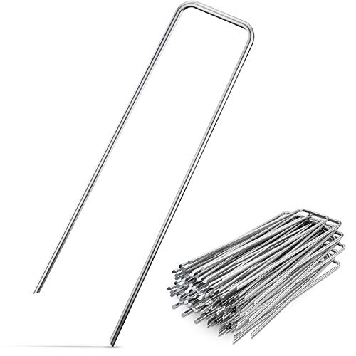 GardenGloss 250 Grapas de Sujeción de Acero Galvanizado - Anclaje de Suelo Robusto para Malla Anti-maleza, Malla de jardín & Acampada - 150 MM de Largo, 30 MM de Ancho, Ø 3 MM GardenGloss 250 Grapas de Sujeción de Acero Galvanizado - Anclaje de Suelo Robusto para Malla Anti-maleza, Malla de jardín & Acampada - 150 MM de Largo, 30 MM de Ancho, Ø 3 MM