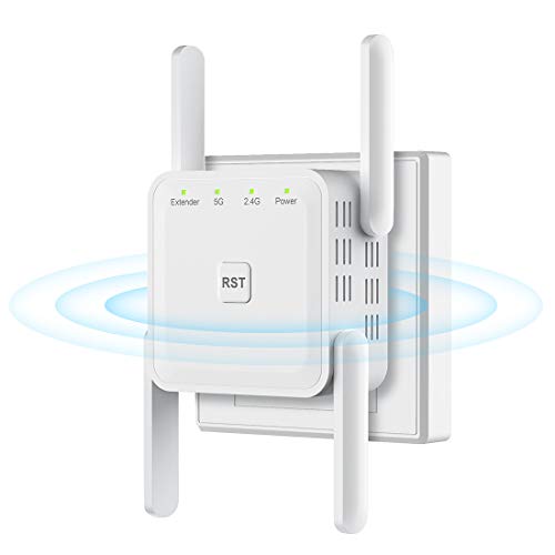 Getue Repetidor WiFi 1200Mbps Amplificador Señal WiFi Banda Dual 2.4GHz y 5GHz Amplificador WiFi con Ap/Repeater/Router Modos, 4 Antenas,Compatible con Enrutador Inalámbrico Getue Repetidor WiFi 1200Mbps Amplificador Señal WiFi Banda Dual 2.4GHz y 5GHz Amplificador WiFi con Ap/Repeater/Router Modos, 4 Antenas,Compatible con Enrutador Inalámbrico