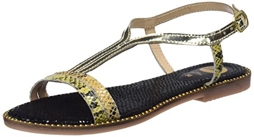 Gioseppo 44927, Sandalias con Punta Abierta para Mujer, Dorado (Multi Oro), 40 EU