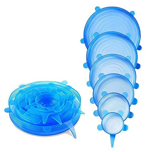 HelpCuisine® Tapas de silicona elásticas/Tapadera flexible extensible, 6 varios tamaños, 24 meses de Garantia! HelpCuisine® Tapas de silicona elásticas/Tapadera flexible extensible, 6 varios tamaños, 24 meses de Garantia!