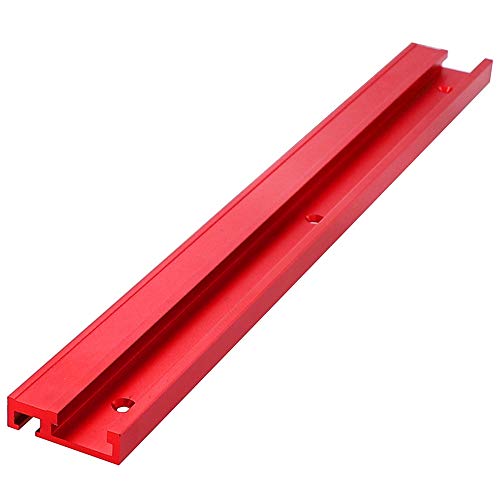 Herramienta QianY de 45 mm de aleación de aluminio para tallar madera, herramienta de mano roja, carril en T 45 tipo T de ranura 400 mm