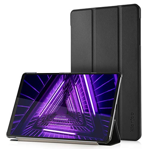 Hianjoo Funda Compatible con Lenovo Tab M10 FHD Plus 10,3", Slim Smart Protectora Folio Tablet Cover de Cuero con Función de Soporte Carcasa para TB-X606 X606F, Negro