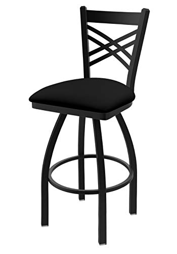 Holland Bar Stool 820 Catalina - Taburete de Contador de 25 Pulgadas con Acabado de Arrugas Negras y Asiento Giratorio - 82025BWBlkVinyl, Anodized Nickel Holland Bar Stool 820 Catalina - Taburete de Contador de 25 Pulgadas con Acabado de Arrugas Negras y Asiento Giratorio - 82025BWBlkVinyl, Anodized Nickel