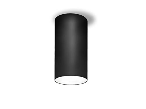 Homemania - Lámpara de Techo One, plafón, de Pared, Color Negro, de Aluminio, 10,5 x 10,5 x 21 cm, 1 LED, 15 W, 1097 LM, 3000 K, 220-240 V