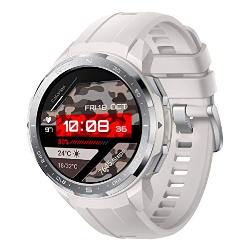 HONOR Watch GS Pro - Smartwatch Multideporte con de 25- Día Batería Duración, Certificado de Estándar Militar, GPS, 48mm, 1,39 Pulgadas AMOLED, IP68, Frecuencia Cardíaca, Blanco