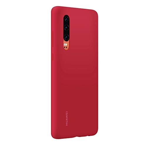 HUAWEI Funda - Carcasa de Silicona P30, Color Roja