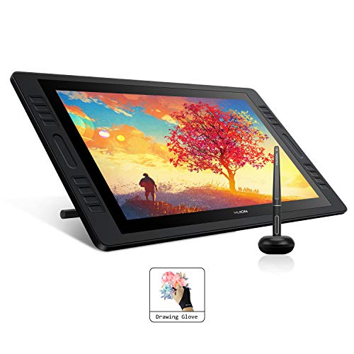 HUION Kamvas Pro 20 Tableta gráfica con Pantalla - 19.5 Pulgadas Vidrio Satinado antideslumbrante HD Pantalla,16 Teclas de Acceso Directo y 2 Barras Táctiles,óptima para Oficina en casa y e-Learning