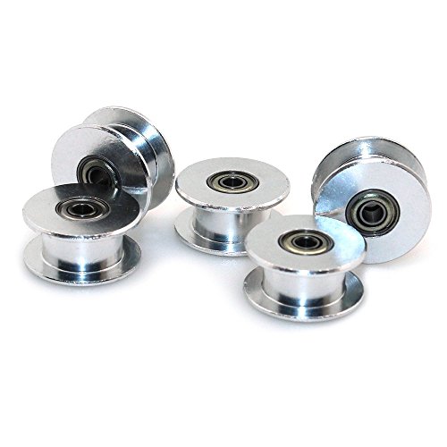 ICQUANZX GT2 Polea Loca 20 sin Dientes 3 mm de diámetro 6 mm de Ancho Polea de sincronización Rueda de Aluminio para Impresora 3D (Paquete de 5 Piezas) ICQUANZX GT2 Polea Loca 20 sin Dientes 3 mm de diámetro 6 mm de Ancho Polea de sincronización Rueda de Aluminio para Impresora 3D (Paquete de 5 Piezas)