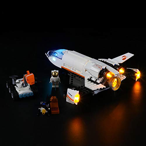 iCUANUTY Kit de Iluminación LED para Lego 60226, Kit de Luces Compatible con Lego City Space Port Lanzadera Científica a Marte (No Incluye Modelo Lego)