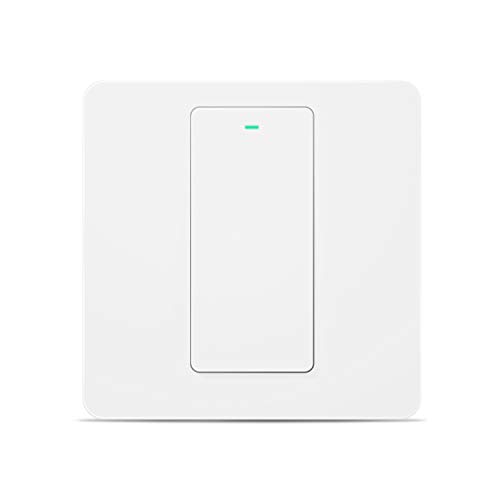 Interruptor de Pared Wi-Fi, 1 Vía, 1 Canal. Compatible con Alexa, Asistente de Google y SmartThings. meross MSS510X. (Se Requiere un Cable Neutral al Instalar)