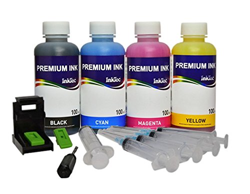 Кit de Recarga de Cartuchos PG-540 / CL-541, PG-545 / CL-546 Negro y Color, Refill Clip, 400 ml, Tinta de Recarga Premium Inktec impresoras PIXMA
