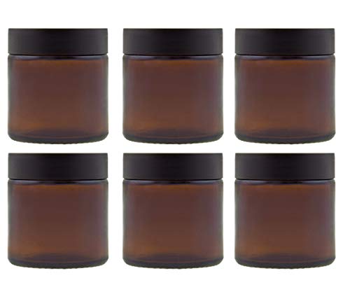 Juego de tarros de cristal con tapón de rosca, 4 piezas, capacidad de 60 ml, color marrón, tarros para crepes de cristal marrón Juego de tarros de cristal con tapón de rosca, 4 piezas, capacidad de 60 ml, color marrón, tarros para crepes de cristal marrón