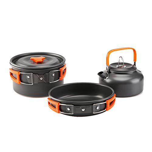 Juego de utensilios de cocina Juego de utensilios de cocina para acampar plegable, juego de cocina portátil Bandeja de aluminio para 2-3 personas Senderismo al aire libre Picnic y trekking-orange Juego de utensilios de cocina Juego de utensilios de cocina para acampar plegable, juego de cocina portátil Bandeja de aluminio para 2-3 personas Senderismo al aire libre Picnic y trekking-orange