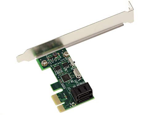 Kalea Informatique - Tarjeta controladora PCIe 2.0 (1 x con 2 puertos SATA 3 6G, formato compacto, con chipset ASM1061, incluye escuadras altas y perfil bajo. Kalea Informatique - Tarjeta controladora PCIe 2.0 (1 x con 2 puertos SATA 3 6G, formato compacto, con chipset ASM1061, incluye escuadras altas y perfil bajo.