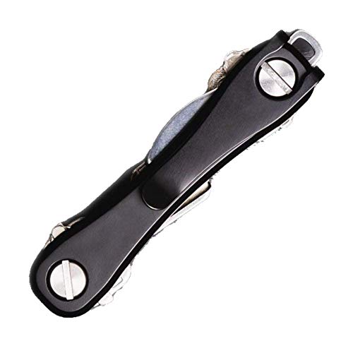 KeySmart Clip de bolsillo para transporte profundo Accesorio adicional para porta llaves (Negro)