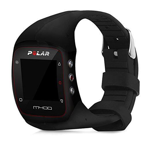 kwmobile Pulsera Compatible con Polar M400 / M430 - Brazalete de Silicona en Negro sin Fitness Tracker