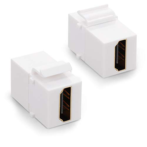 kwmobile Set de 2 módulos Keystone HDMI 2.0 - Conectores a presión para Cables de Video TV Alta definición - Compatibles con Paneles de Conexiones