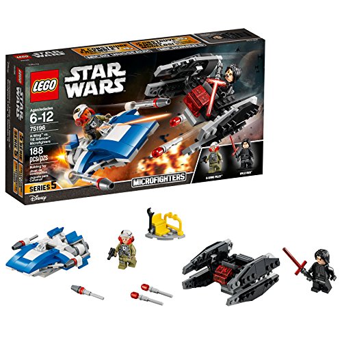 LEGO Star Wars 75196 The Last Jedi A-Wing vs. Tie Silencer Microfighters Building Kit