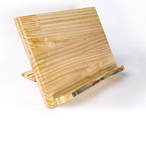 Lenhart - Atril de madera para libros (portátil, iPad, libro, libro de cocina, soporte de música)