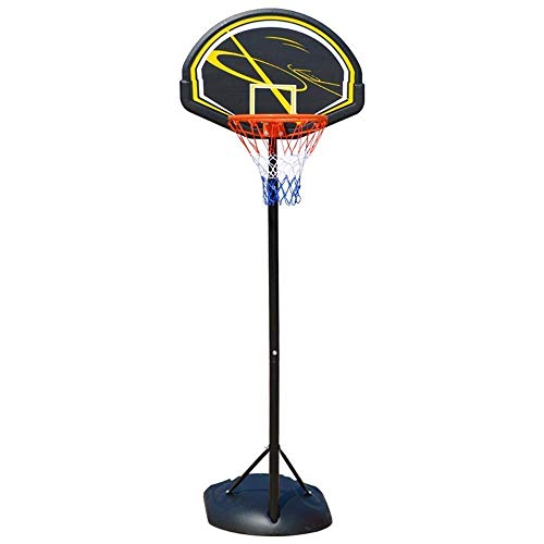 LQH Teens portátil 160-220Cm Deportes del aro de Baloncesto Ajustable en Altura con el Soporte del Tablero Trasero Sistema de Ruedas