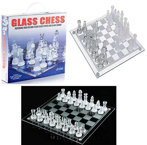 Luxury Velas AJEDREZ Cristal pequeño 25cm , Glass Chess (25 CM)
