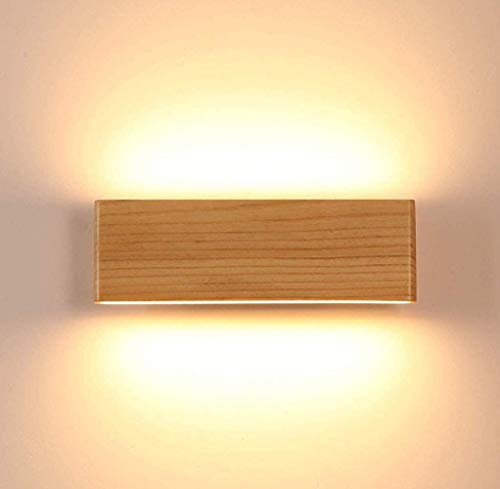 Martll Aplique de pared LED Lámpara de pared Interior Madera Aplique Lámpara de arriba y abajo Iluminación de pared para sala de estar Dormitorio Pasillo Escalera Blanco Cálido Luces (22cm) Martll Aplique de pared LED Lámpara de pared Interior Madera Aplique Lámpara de arriba y abajo Iluminación de pared para sala de estar Dormitorio Pasillo Escalera Blanco Cálido Luces (22cm)