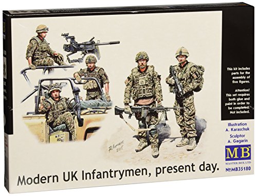 Masterbox 1:35 Escala Moderna del Reino Unido, infantería Actual Figura