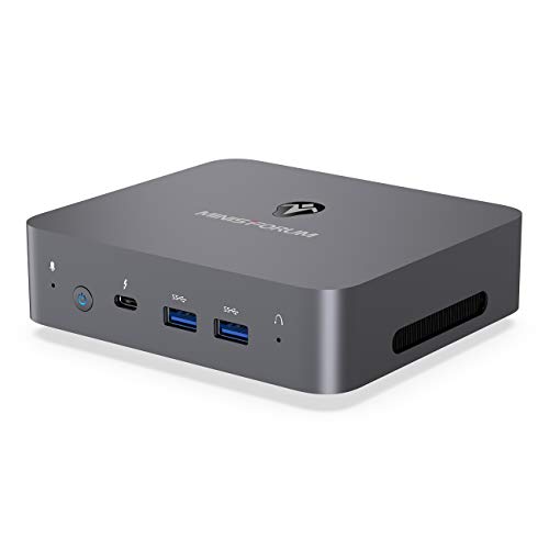 Minis Forum Mini PC Intel Core i3-1005G1 Processor 16GB RAM Optane 16GB 1TB SATA HDD Windows 10 Pro Intel WiFi6 BT 5.1 USB 3.1 x2 USB 2.0 x2 RJ45 x 2 / 4K HDMI 2.0 / 5K Display / 5K USB-C