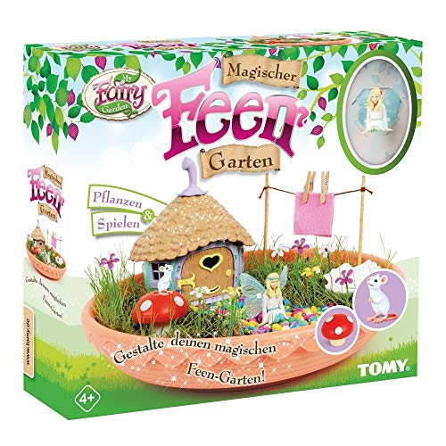 My Fairy Garden Toy Set - Jardín mágico de hadas para niños de 4 años con plantas y juegos propios, 1 jardín de hadas con semillas de hierba , color/modelo surtido