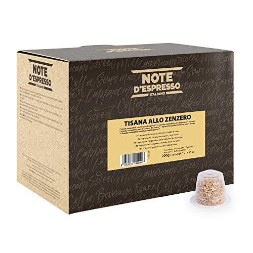 Note D'Espresso - Cápsulas de tisana de jengibre, 2 g (caja de 100 unidades) Exclusivamente Compatible con cafeteras Nespresso*