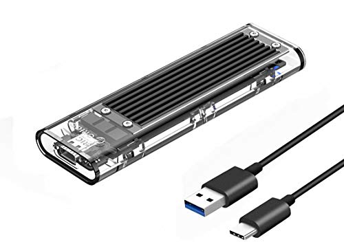 ORICO M.2 SATA SSD recinto USB 3.0 M.2 NGFF adaptador Caddy para M2 B-Key o M+B Key SSD 2230/2242/2260/2280 - Compatible con WD Azul/Verde, Samsung 860 EVO, Crucial MX500, Kingston, etc.