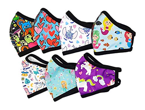 PACK SEMANAL DE 7 MASCARILLAS HIGIÉNICAS DE TELA REUTILIZABLE PARA NIÑA, talla niño PACK SEMANAL DE 7 MASCARILLAS HIGIÉNICAS DE TELA REUTILIZABLE PARA NIÑA, talla niño