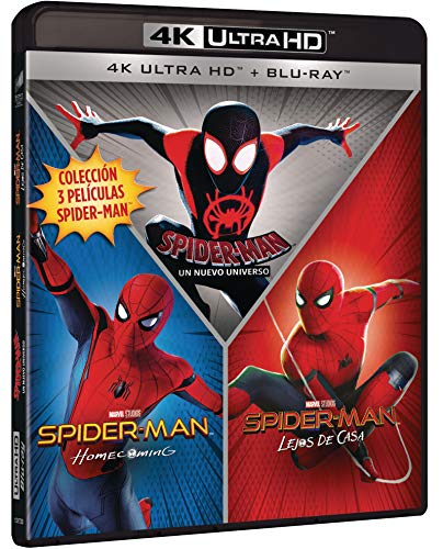 Pack Spider-man (Homecoming - Lejos de casa - Un nuevo universo) (4K UHD + Blu-ray) [Blu-ray]