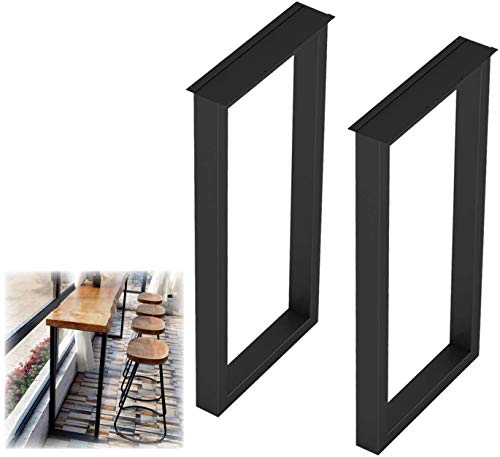 PATA Juego de 2 patas de mesa industriales resistentes para muebles, patas de mesa de café, patas en forma de U, fáciles de instalar, patas de repuesto de metal (color: negro, tamaño: 40 x 100 cm) PATA Juego de 2 patas de mesa industriales resistentes para muebles, patas de mesa de café, patas en forma de U, fáciles de instalar, patas de repuesto de metal (color: negro, tamaño: 40 x 100 cm)