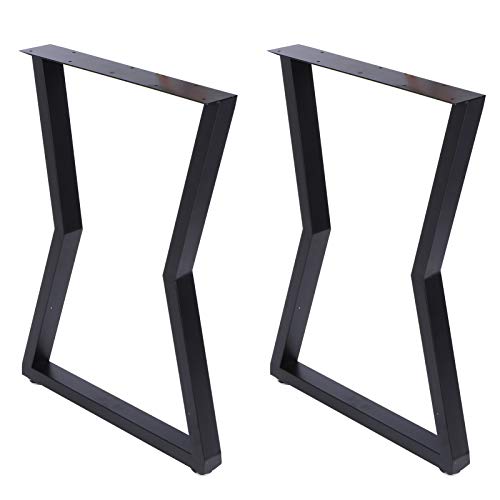 Patas de mesa de acero resistente, accesorios de muebles con patas de acero de doble soldadura, 45 x 71 x 7,1 cm, carga de 362 kg