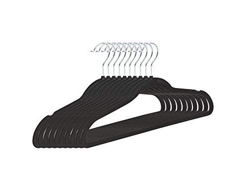 Percha Terciopelo Color Negro (Pack de 20, Disponible 40, 80 y 120 Und) con Gancho Cromado Giratorio de 360º y Superficie Antideslizante. Percha Terciopelo Color Negro (Pack de 20, Disponible 40, 80 y 120 Und) con Gancho Cromado Giratorio de 360º y Superficie Antideslizante.
