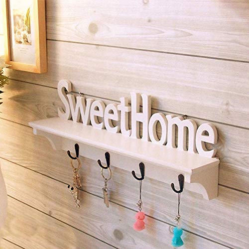 Perchero de gancho para montaje en pared con 4 ganchos, entrada de decoración para el hogar, sala de estar, cocina Perchero de gancho para montaje en pared con 4 ganchos, entrada de decoración para el hogar, sala de estar, cocina