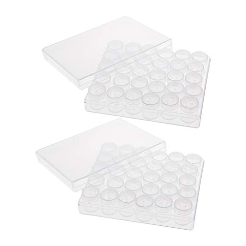 perfeclan 2 Juegos de 30 Frascos de Plástico Transparentes Pequeños de 6 G para Crema Cosmética en Recipiente