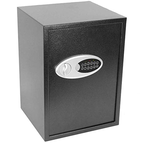 PrimeMatik - Caja Fuerte de Seguridad de Acero con código electrónico Digital 36x33x50cm Negra