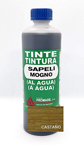 Promade - Tinte al agua para madera 500 ml (Castaño)