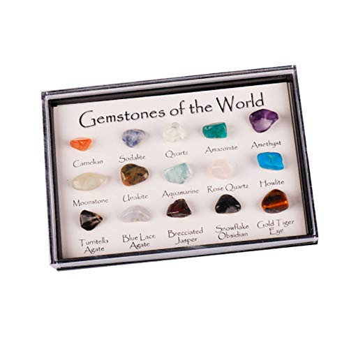 Queen.Y 15 Unids/Set Muestras de Minerales Mixtos Piedras Preciosas Piedras Preciosas Colección de Rocas Geología Educación Muestras de Minerales Naturales