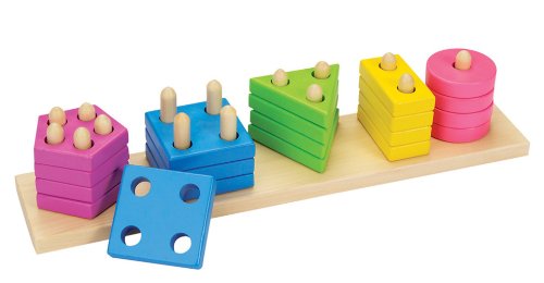 Regalpap- Puzzles de maderaPuzzles de maderaGOKIOrdenar Colores y Formas, Multicolor (58927) , color/modelo surtido