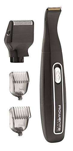 Rowenta perfilador Nomad TN3620F0 - Recortadora de barba con Kit de corte y afeitado, cuchillas titanio, dos peines y cuchilla de precisión totalmente extraíble, usar incluso en la ducha