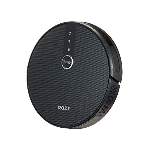 Rozi Robot Aspirador con Control Remoto, Robot Aspirador 2 en 1 con Trapeador, Alexa y App, 1800pa de Succión Potente Adecuado para el Pelo de Mascotas Alfombras Pisos Duros (Negro) Rozi Robot Aspirador con Control Remoto, Robot Aspirador 2 en 1 con Trapeador, Alexa y App, 1800pa de Succión Potente Adecuado para el Pelo de Mascotas Alfombras Pisos Duros (Negro)