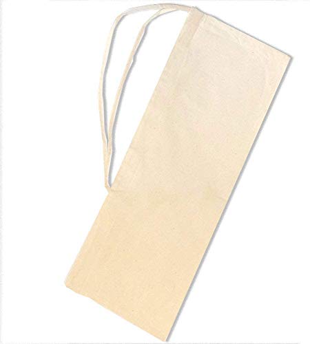 SACASAC ® Bolsa de baqueta - Protección - Asa de Transporte - 25 x 65 cm. 100% algodón - Fab. Francia