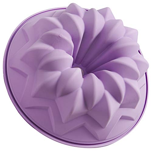 SFT600 Molde de Silicona con Forma de Pastel, Color Violeta