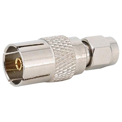 Socobeta Adaptador coaxial RF anticorrosión Conveniente aplicable Adaptador Hembra de TV a Macho SMA Práctica Larga Vida útil para Cable de Radio Socobeta Adaptador coaxial RF anticorrosión Conveniente aplicable Adaptador Hembra de TV a Macho SMA Práctica Larga Vida útil para Cable de Radio